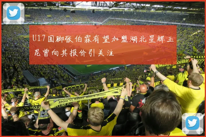 U17国脚张伯霖有望加盟湖北星辉玉昆曾向其报价引关注